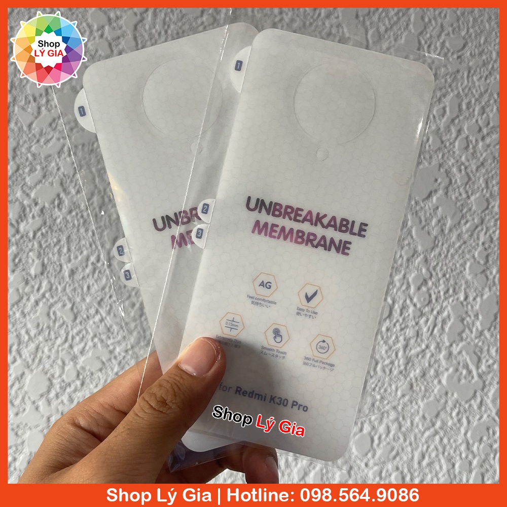 Miếng dán PPF nhám / trong suốt cho Xiaomi K40/K40 Pro/K30/K30 Pro (tặng kèm gạt vải)