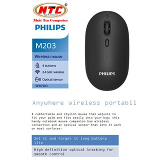Chuột không dây wireless Philips M203