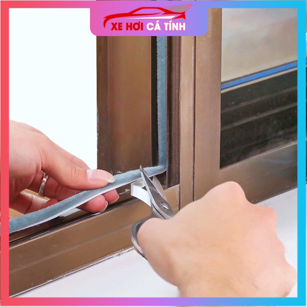 2 Mét-Ron Sợi Lông Dán Khe Hở Khung Cửa Ngăn Bụi Côn Trùng-Gioăng dán cửa sợi lông