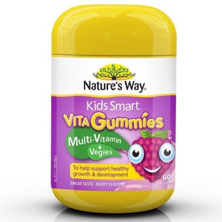 KẸO DẺO BỔ SUNG RAU CỦ VÀ VITAMIN TỔNG HỢP CHO BÉ - NATURE WAY MULTI GUMMIES 60 VIÊN