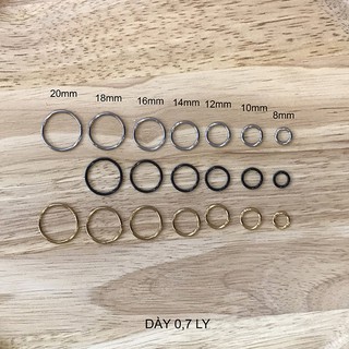 Khuyên Tai Teapear Tròn Basic Inox ko gỉ Dày 0.7mm