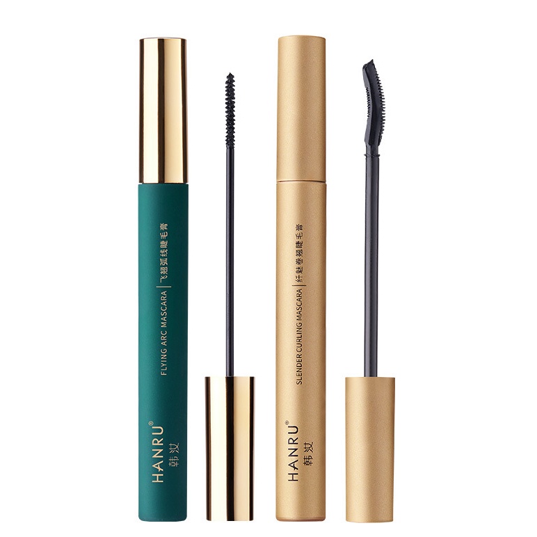 Mascara chuốt mi HanRu đầu mảnh chải mi trên và dưới cong dày tự nhiên