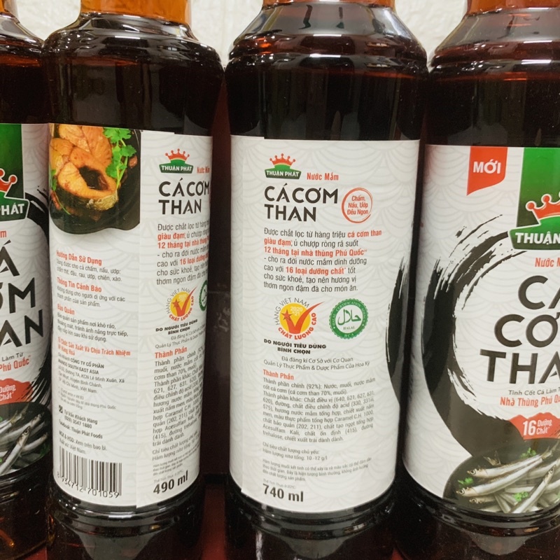 NƯỚC MẮM CÁ CƠM THAN THUẬN PHÁT CHAI 750ml