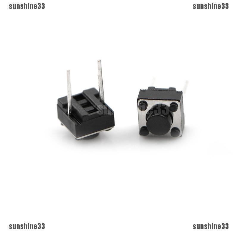 Bộ 20 Nút Công Tắc Bấm 2 Chấu 6 * 6 * 5Mm