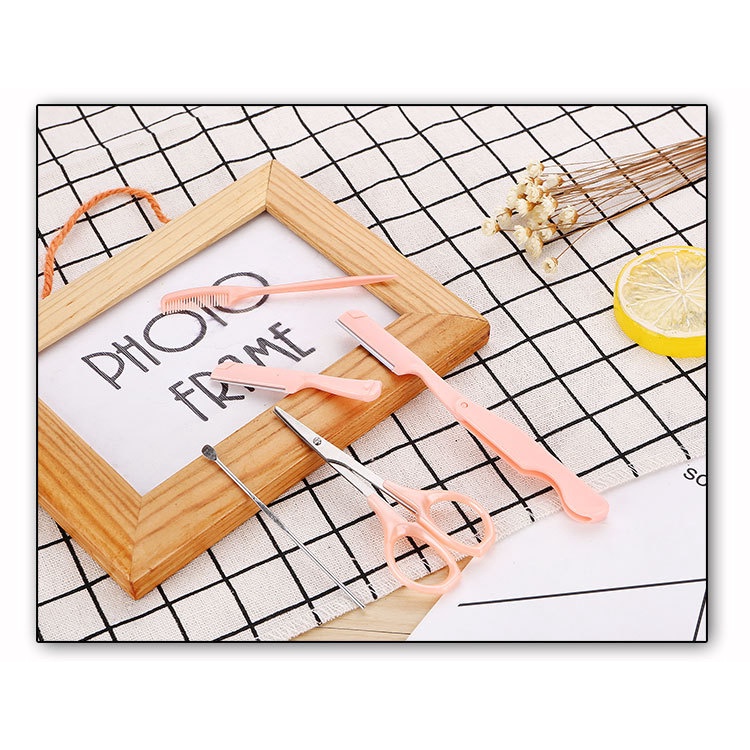 Set 5 Món Cạo Mày,Tỉa Mái Kèm Kéo A.118 [ MÃ A805 ]