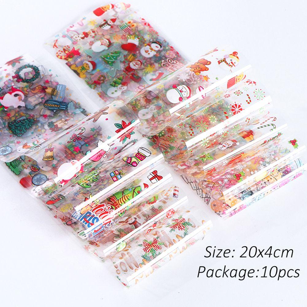 CACTU Sticker Dán Móng Nghệ Thuật Họa Tiết Cây Hoa Và Nai Sừng Tấm