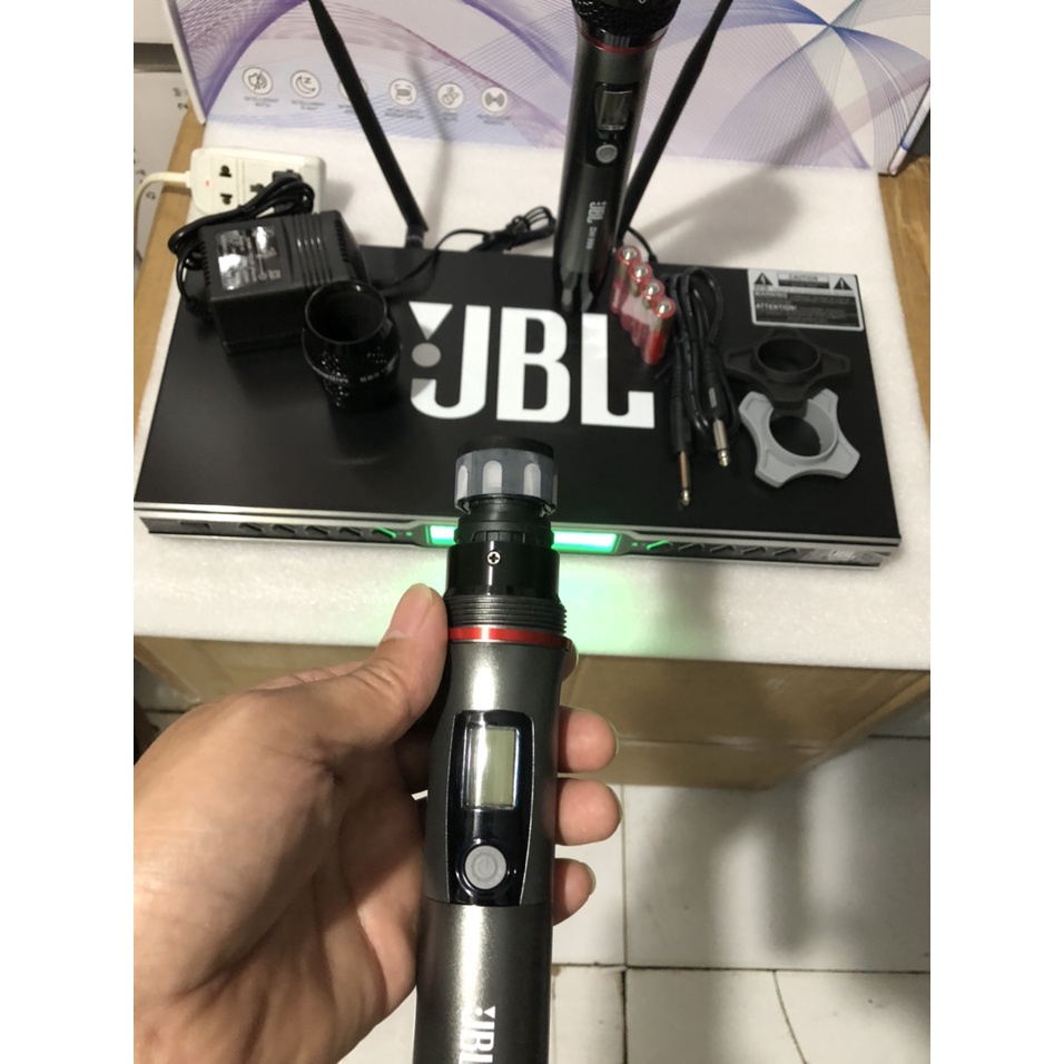 MICRO KARAOKE KHÔNG DÂY CAO CẤP JBL - DH999 - HÀNG CHÍNH HÃNG - CẢM BIẾN GIA TỐC - TỰ NGẮT - HÁT LÀ HAY