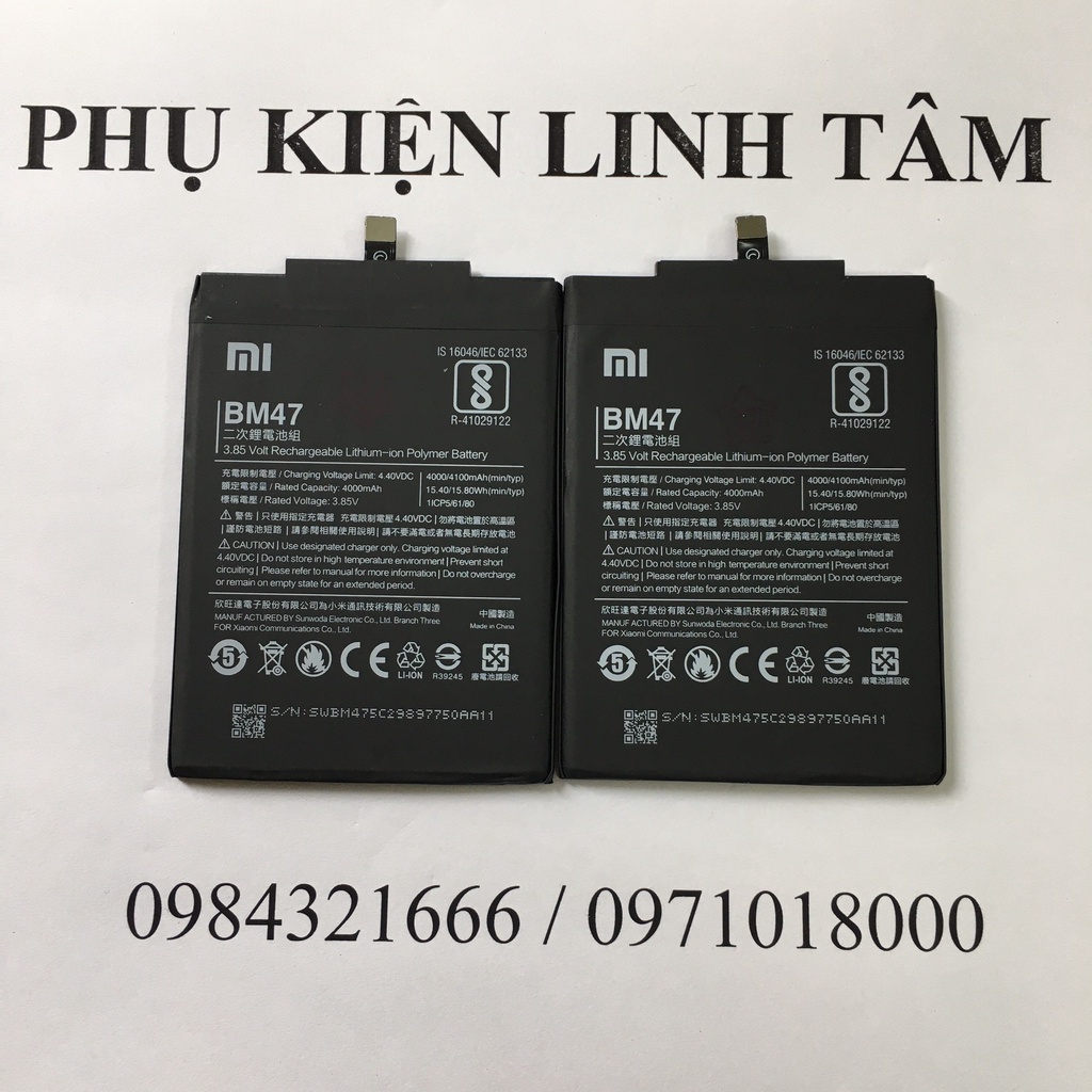 Pin Xiaomi Redmi 4X  4100mAh