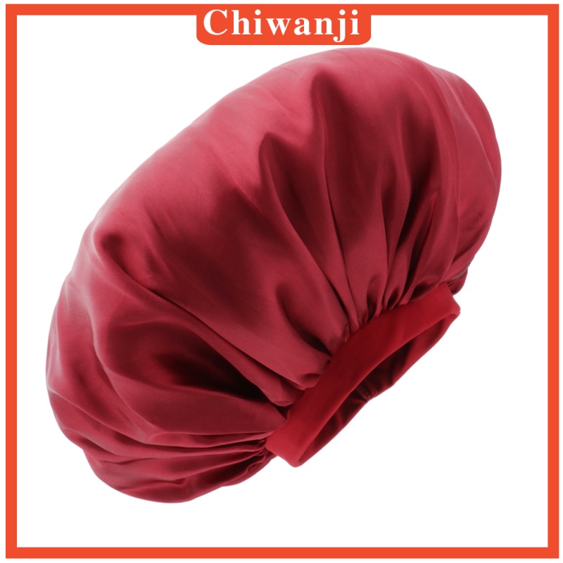 Mũ Trùm Đầu Bằng Lụa Satin Có Thể Điều Chỉnh Cho Tóc Xoăn Dài Tự Nhiên