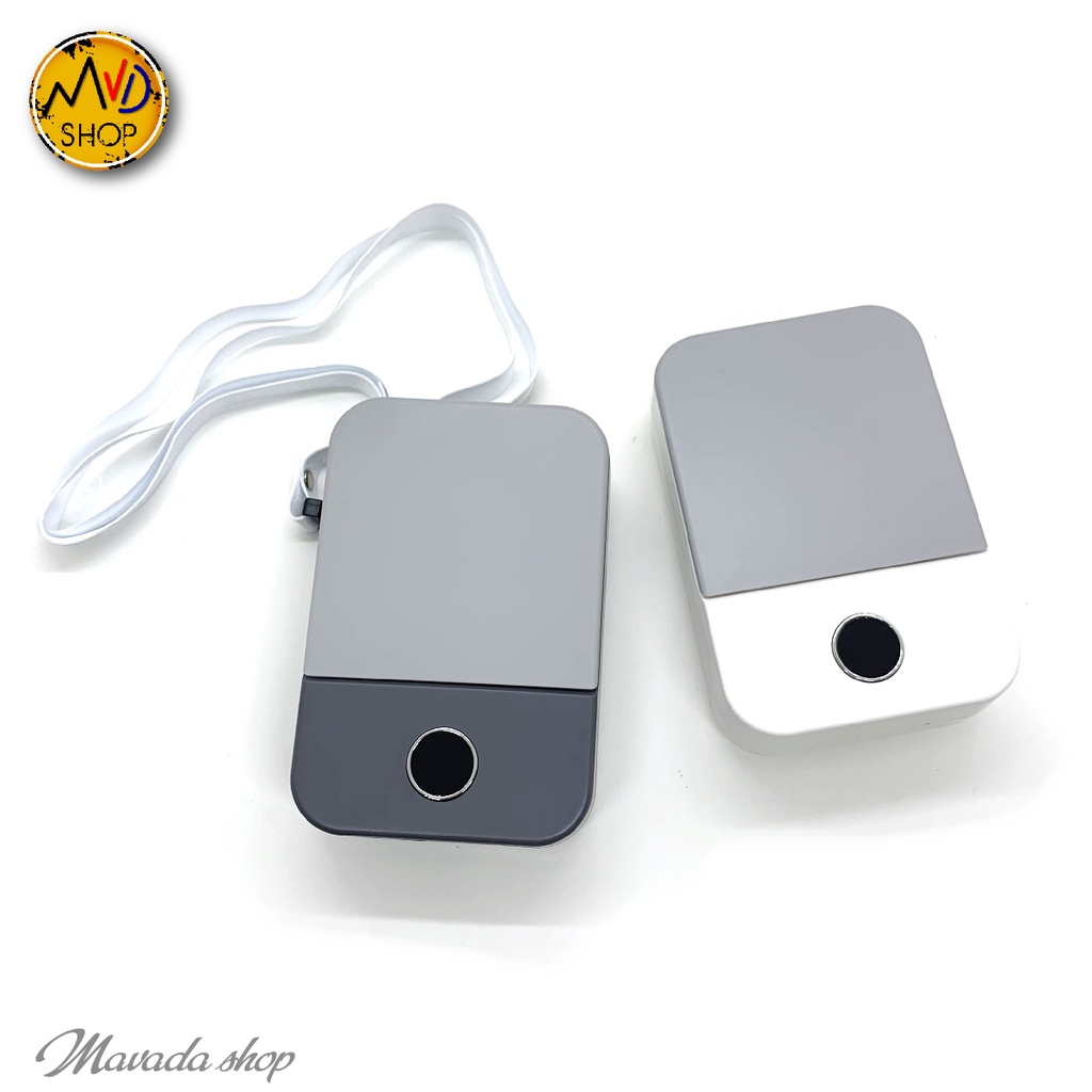 Quạt Đeo Cổ Mini tích điện để bàn, màn hình LED, pin trâu sử dụng 8 tiếng