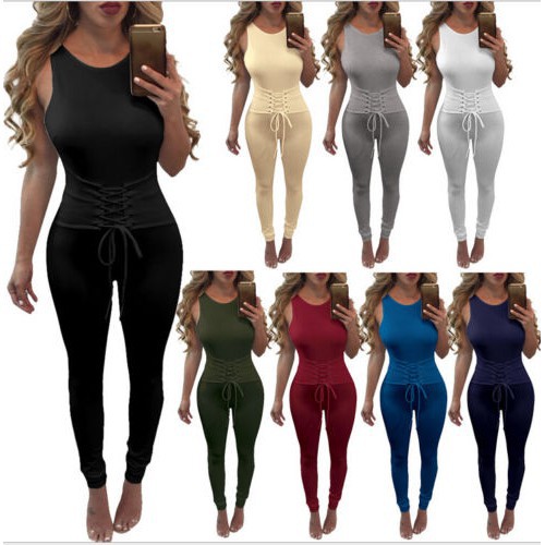 NFW♥Women's  Lace-up Clubwear Playsuit Bodysuit Party Jumpsuit & Romper Bandage Long Trousers | BigBuy360 - bigbuy360.vn