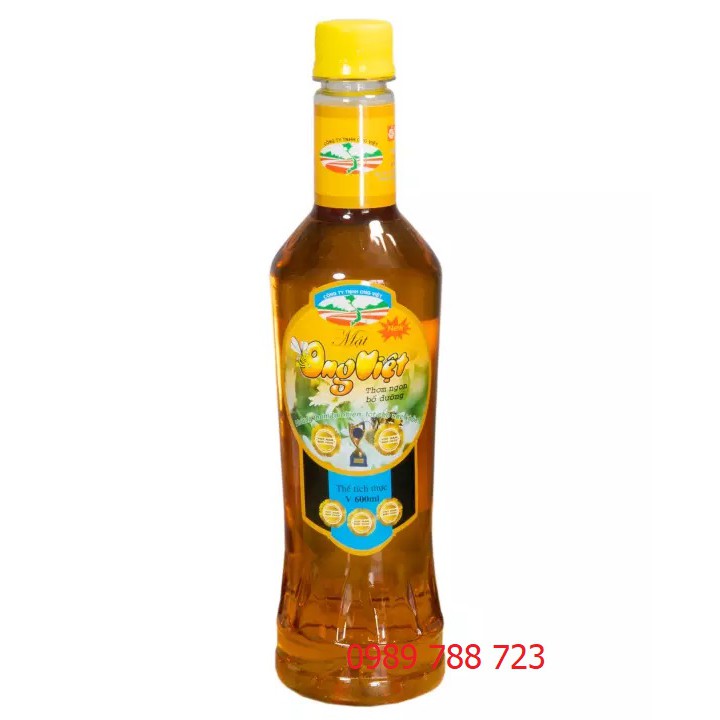 Mật ong việt chai 600ml chuyên dùng pha Trà Chanh, Trà Sữa, đồ uống cho các quán cafe