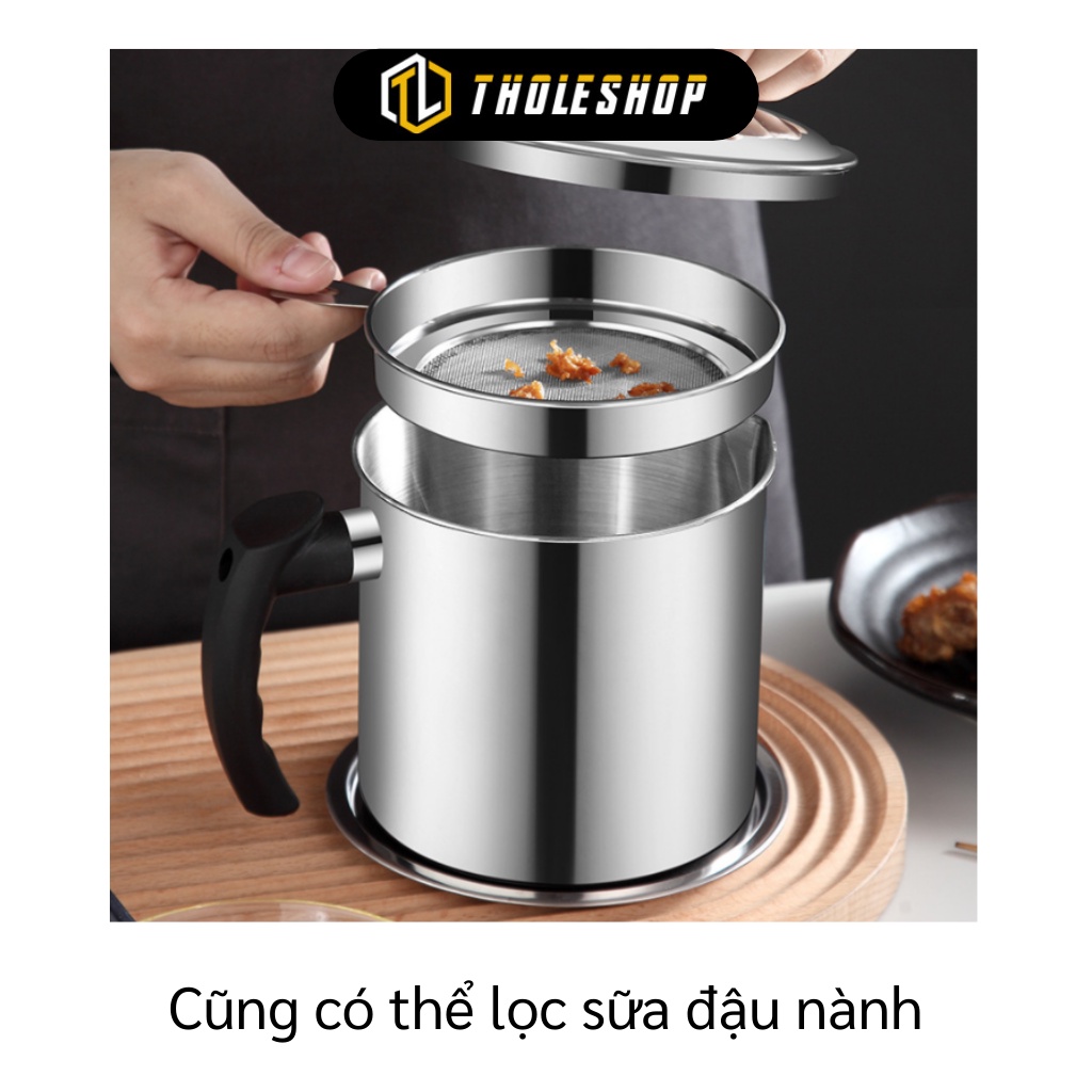Ca Lọc Dầu - Bình Lọc, Trữ Dầu Ăn Có Lưới Lọc Cặn Bằng Thép Không Gỉ 9582