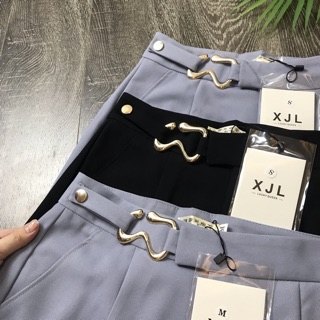 Mẫu mới - Quần baggy cạp phối đai móc
