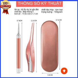 Dụng cụ lấy ráy tai có đèn và đầu gắp