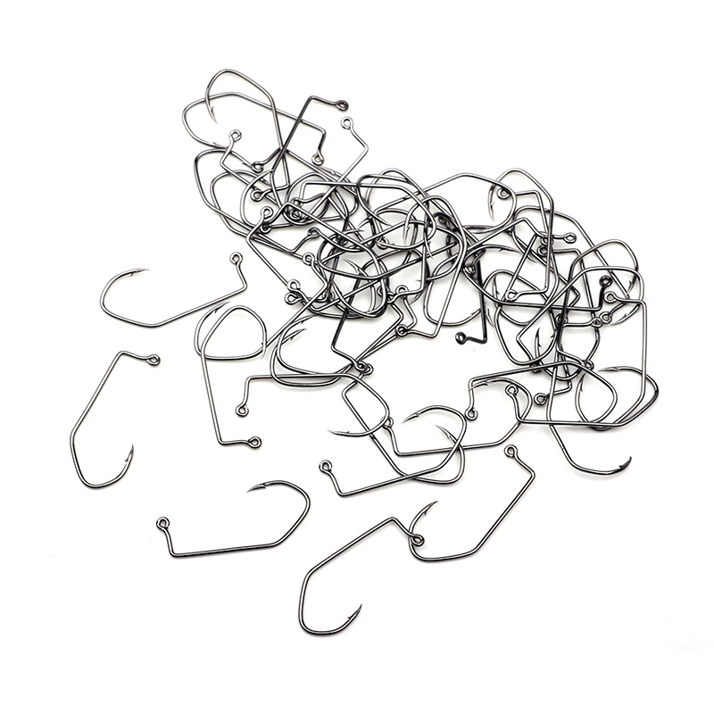 Set 50 Lưỡi Câu Chữ V Màu Đen 90 Độ Size 2# 4#