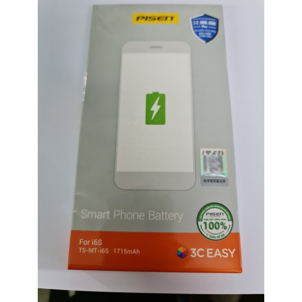 Pin Sạc Pisen TS-MT-i6s (iPhone 6s,3.8V) - Hàng Chính Hãng