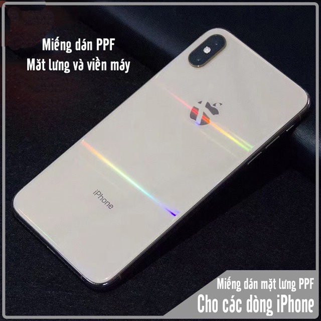 Miếng dán Skin PPF 7 màu mặt sau cho các dòng iphone 7, 7plus, 8, 8plus, X, Xs, Xsmax, 11, 11 pro,11 pro max | BigBuy360 - bigbuy360.vn