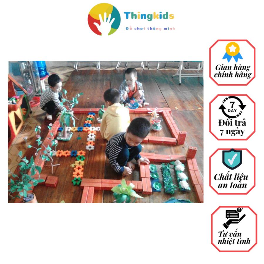 Hộp gạch xây dựng Đồ chơi mầm non - Thingkids