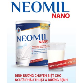 Sữa bột dinh dưỡng Neomil Nano 400g (Chuyên dùng cho người sau phẫu thuật, sau sinh giúp mau lành, giảm sẹo lồi …)