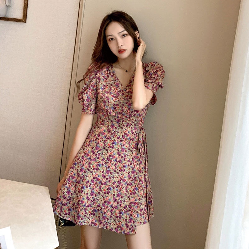 Đầm hoa YEYA thiết kế mới xinh xắn thời trang theo phong cách vintage