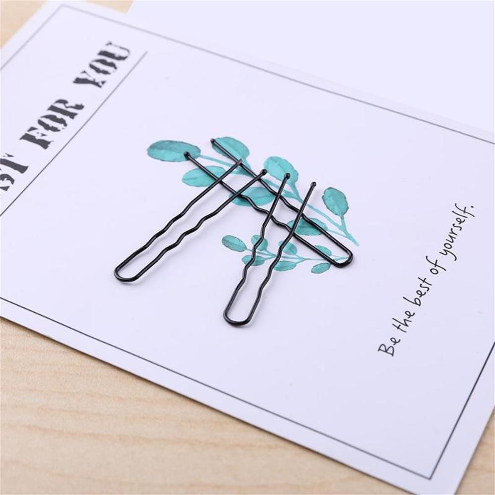 Kẹp tóc kim loại hình chữ U tạo kiểu tóc thời trang cho nữ