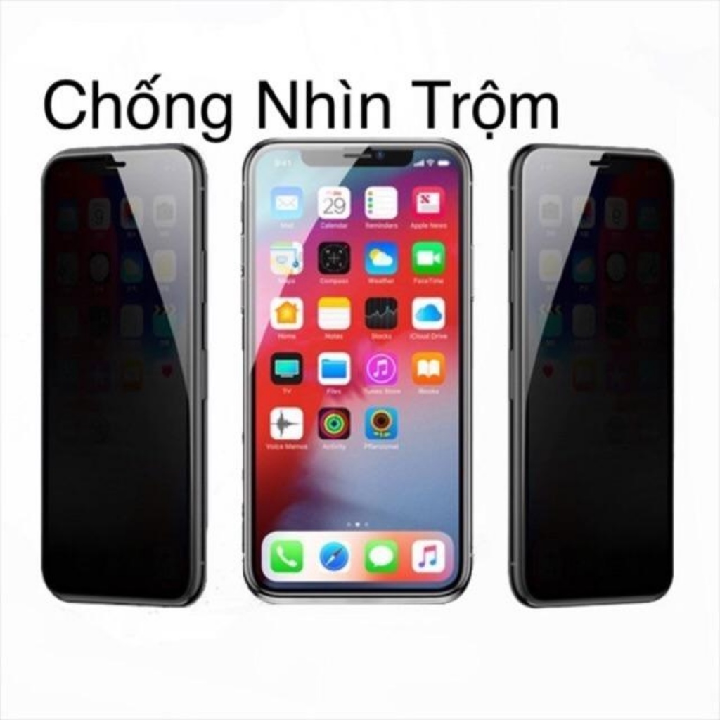 Cường lực Iphone chống nhìn trộm full màn 6/6s/6plus/6splus/7/8/7plus/8plus/X/Xr/Xsmax/ip11/ip12/ip13 mini, pro, pro max