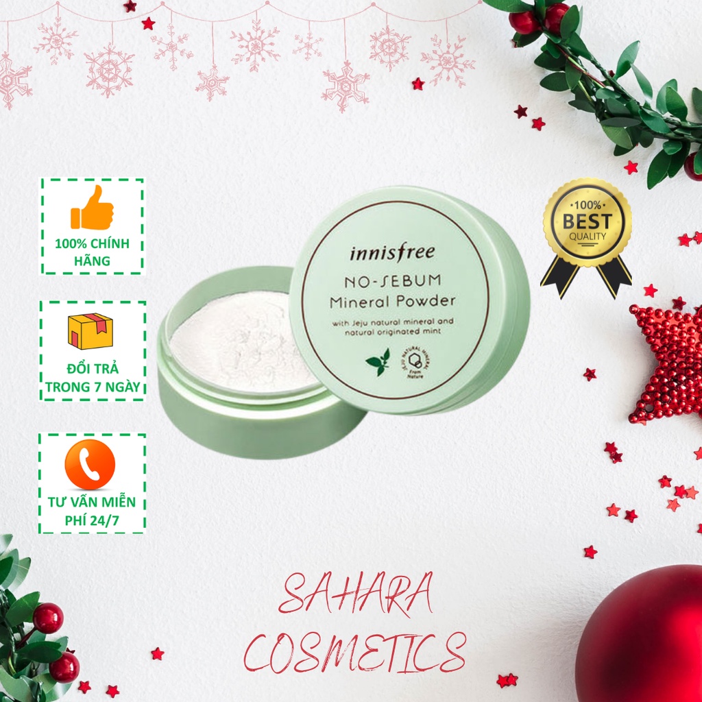 PHẤN PHỦ KIỀM DẦU INNISFREE - No.Sebum Mineral Powder 5g