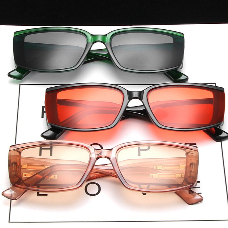 Kính Mát Gọng Chữ Nhật Phong Cách Retro Cho Nữ