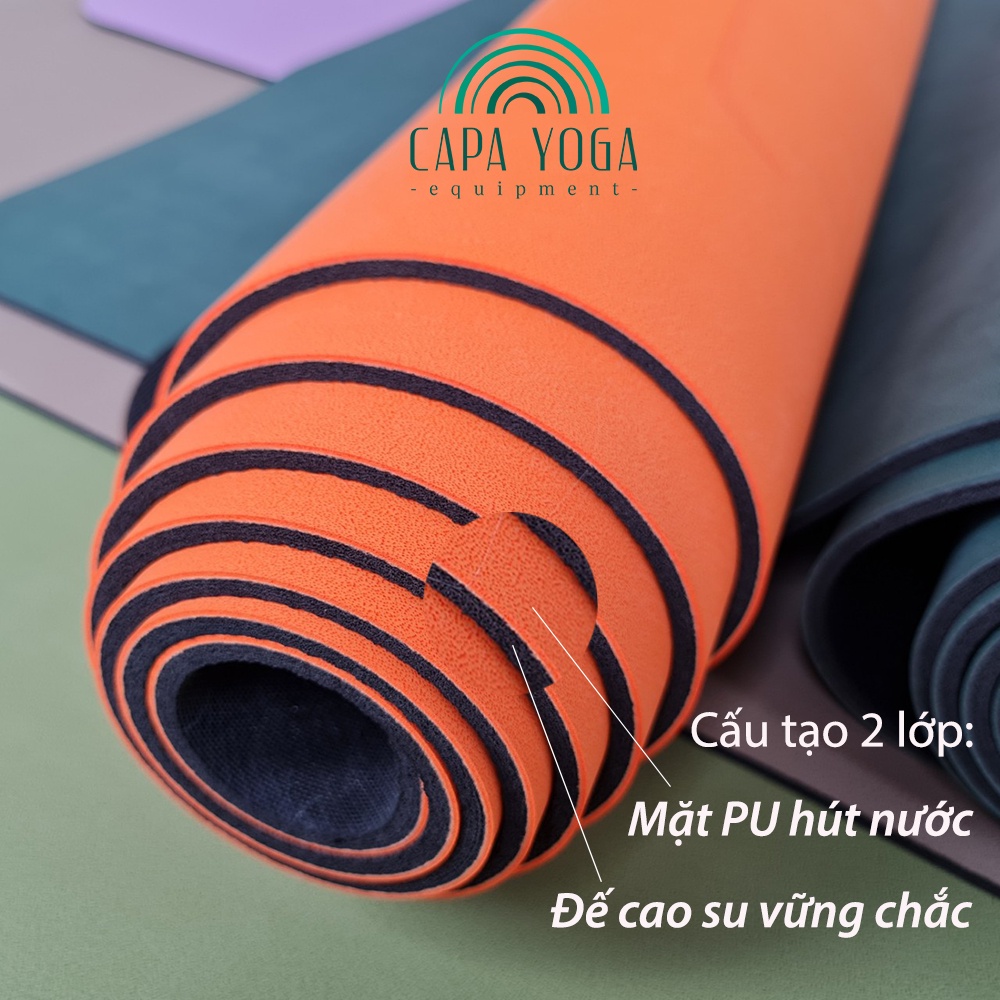 Thảm tập yoga Cao su PU định tuyến Relax