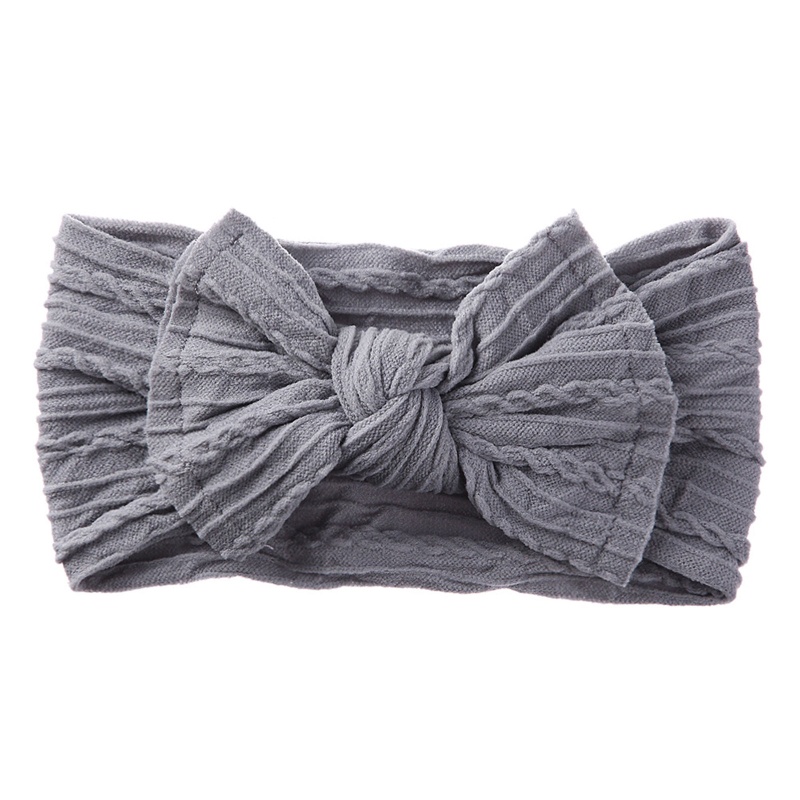 1 Băng Đô Thắt Nơ Bằng Nylon Mềm Co Giãn Cho Bé Gái Sơ Sinh
