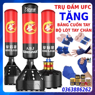 Trụ Đấm Bốc Boxing Tự Cân Bằng UFC chính hãng tặng găng boxing rồng lửa + băng đa + lót tay chân 3m