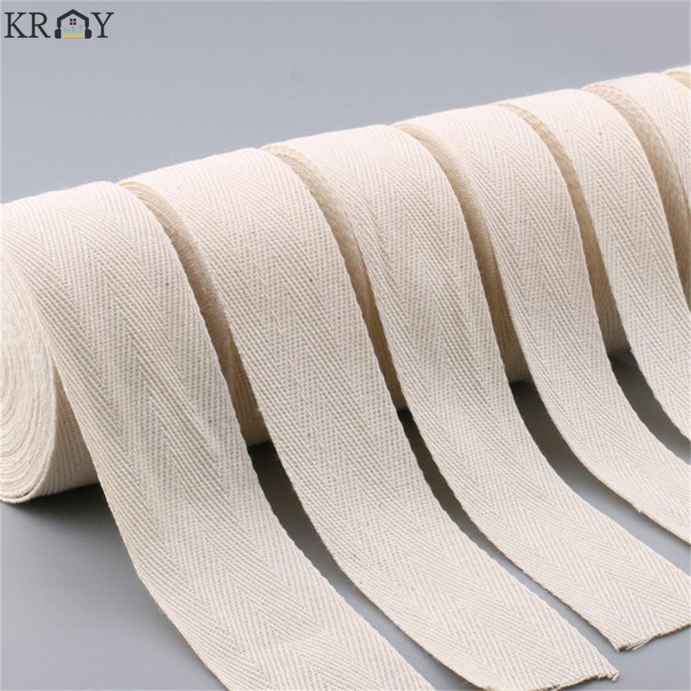 Cuộn Dây Cotton Rộng 1-5cm Rộng 50m Trang Trí Thủ Công