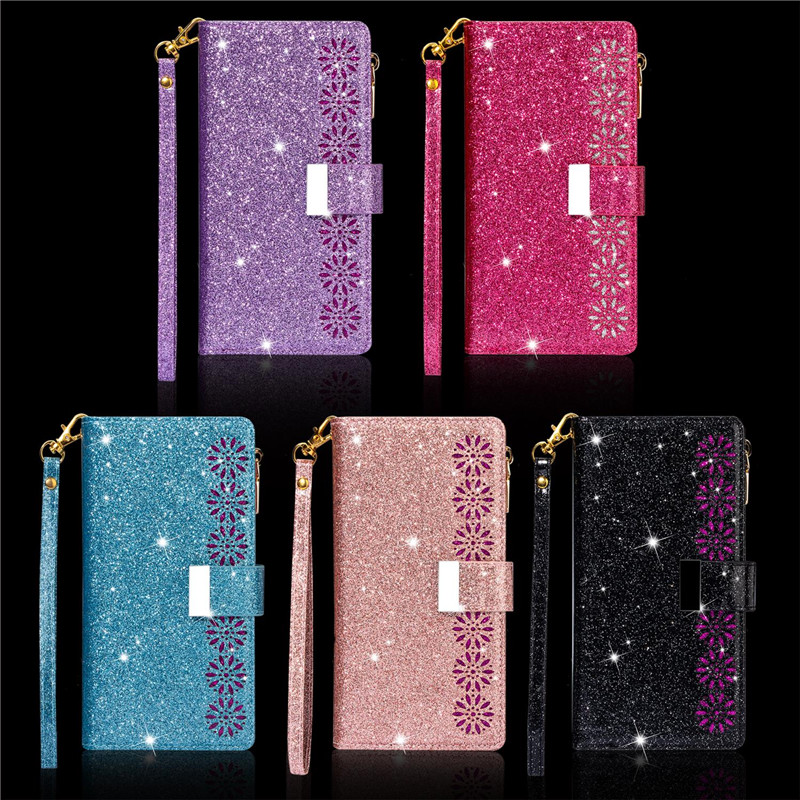 Samsung Galaxy S30 S20 FE S10 Ultra A91 A81 M80S M60s Note 10 Lite Flip Leather Case Pattern Star Shine Money Card Slot Bracket Cover Casing Shell