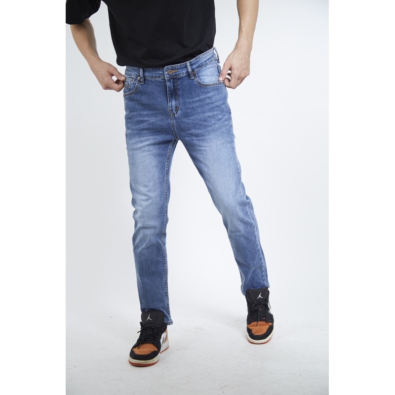 [⚡Mua 2 SP tặng quà⚡] Quần Bò Nam xanh jean VNXK Cao Cấp ống đứng co giãn | BigBuy360 - bigbuy360.vn