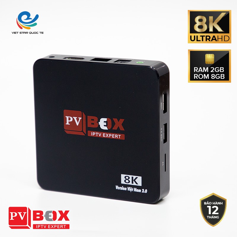 Smart Tivibox PVBOX RAM 2G ROM 8G - Phiên Bản Tiếng Việt