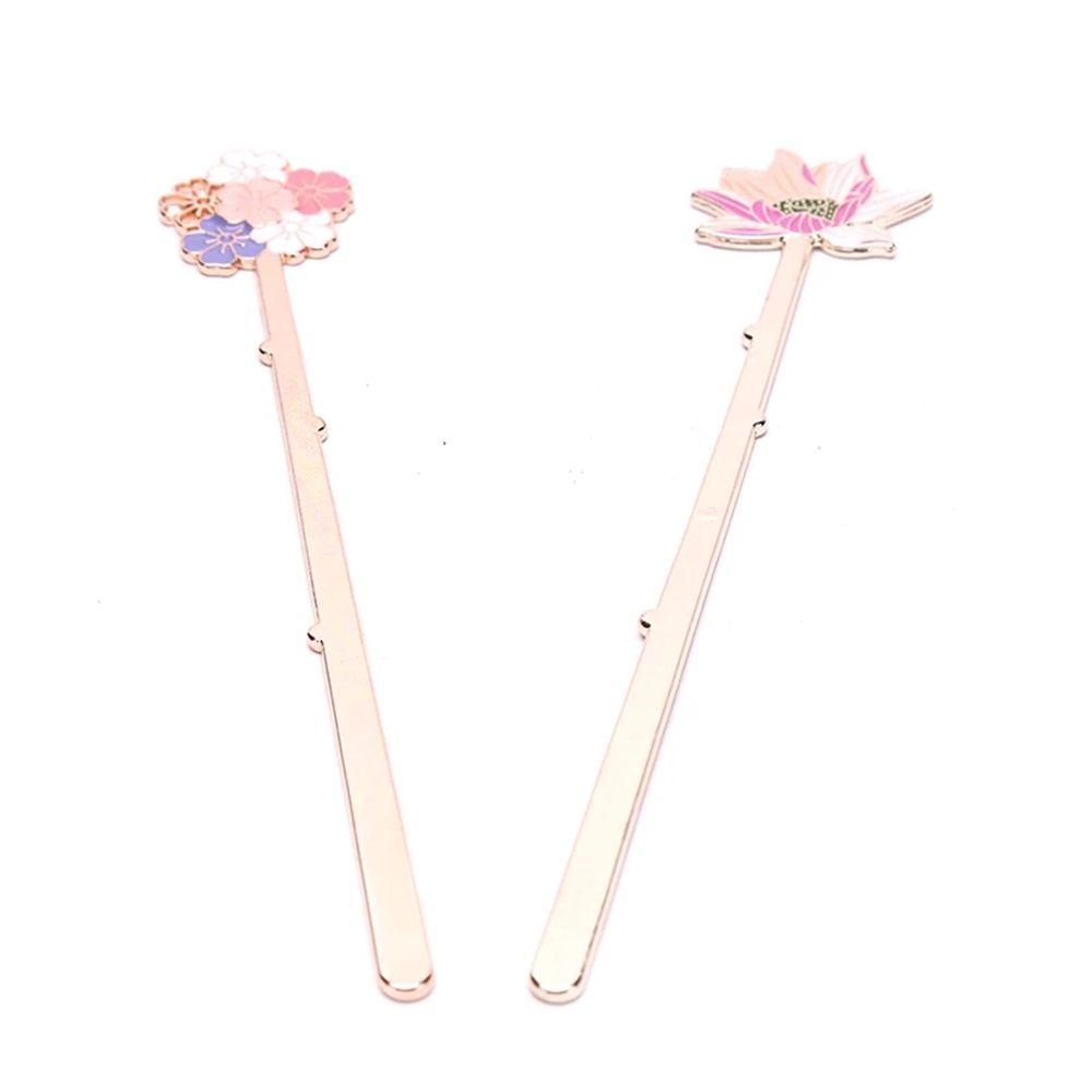 Bookmark Kim Loại Hình Hoa Sen Nhiều Màu Sắc