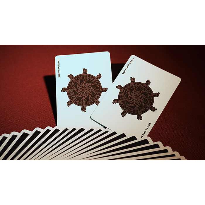 Bài tây, bài ảo thuật Bicycle Styx Playing Cards (White/Brown and Bronze) by US Playing Card Company - Hàng chính hãng