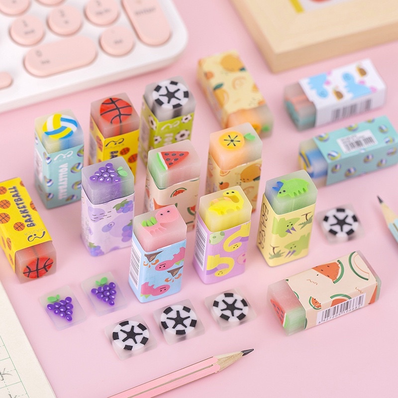 Tẩy Bút Chì Trái Cây Xinh Xắn, Tẩy Chì Hoa Quả 18g 🍀Clovershop68🍀