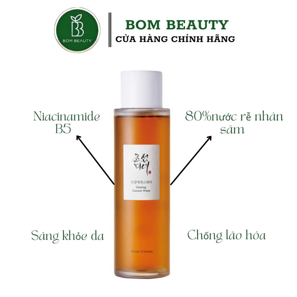 Nước hoa hồng toner dưỡng da Beauty of Joseon - Ginseng Essence Water