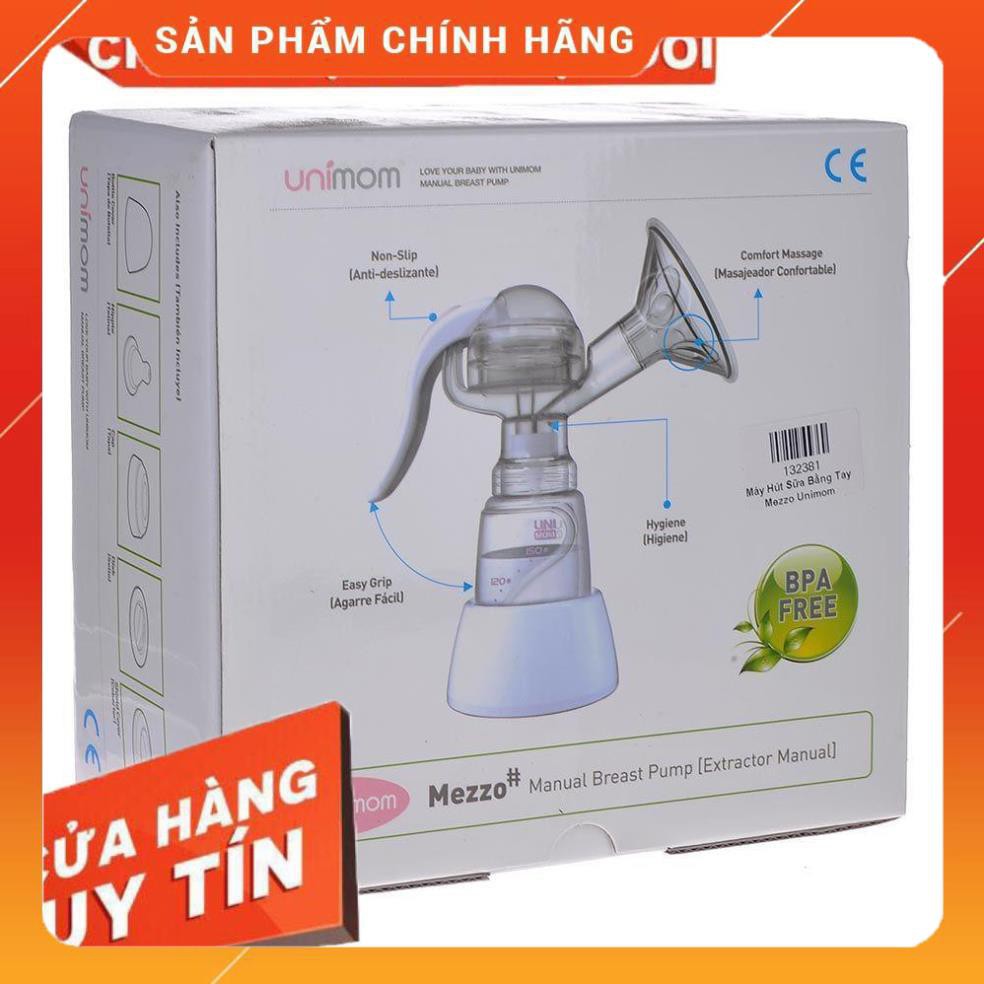 MÁY HÚT SỮA BẰNG TAY CHÍNH HÃNG UNIMOM MEZZO CÓ MASSAGE SILICONE