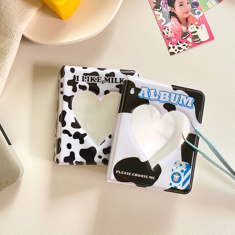 Album Đựng Thẻ 32 Ngăn 3 Inch Hình Bò Sữa Đáng Yêu