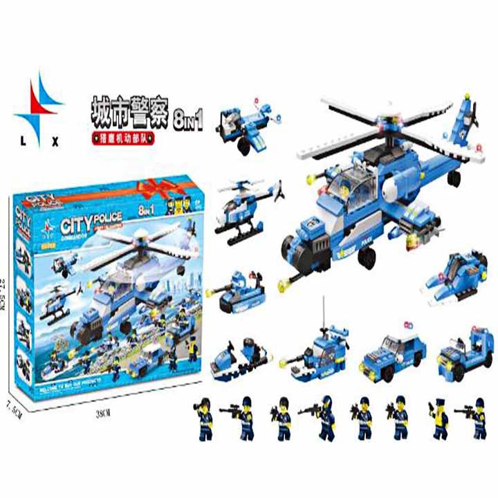 Lego city lắp ghép máy bay trực thăng