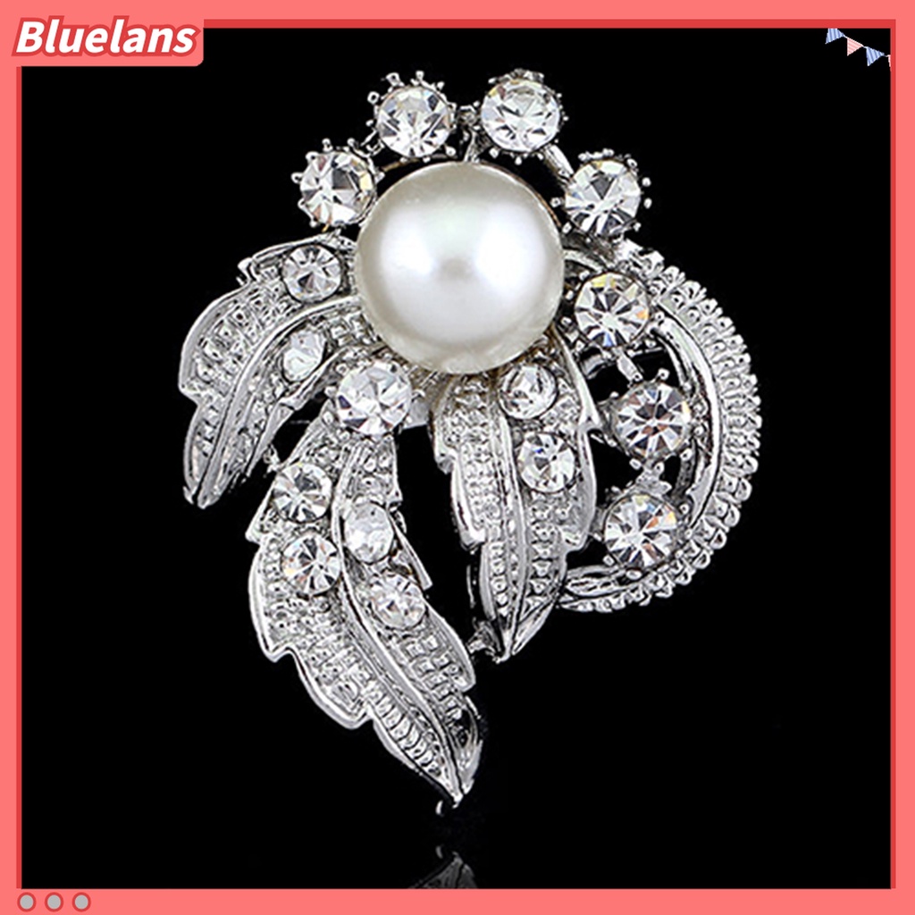 Ghim cài áo đính kim cương và ngọc trai thời trang cho nữ