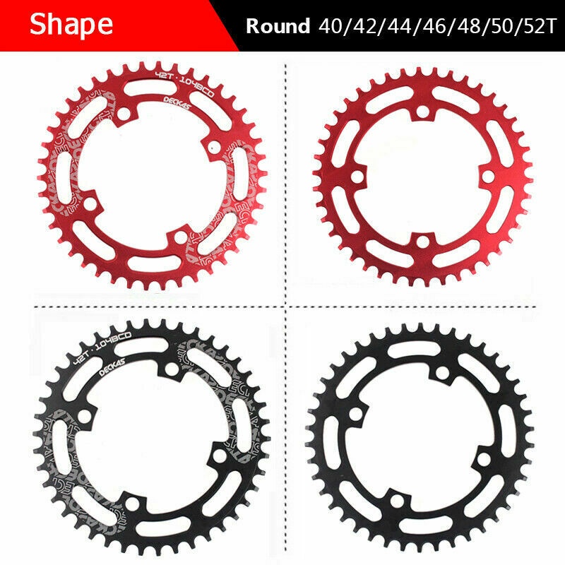 Deckas Bộ 2 Vòng Dây Xích Rộng 40t 42t 44t 46t 48t 50t 52t mtb 104bcd Chuyên Dụng Cho Xe Đạp