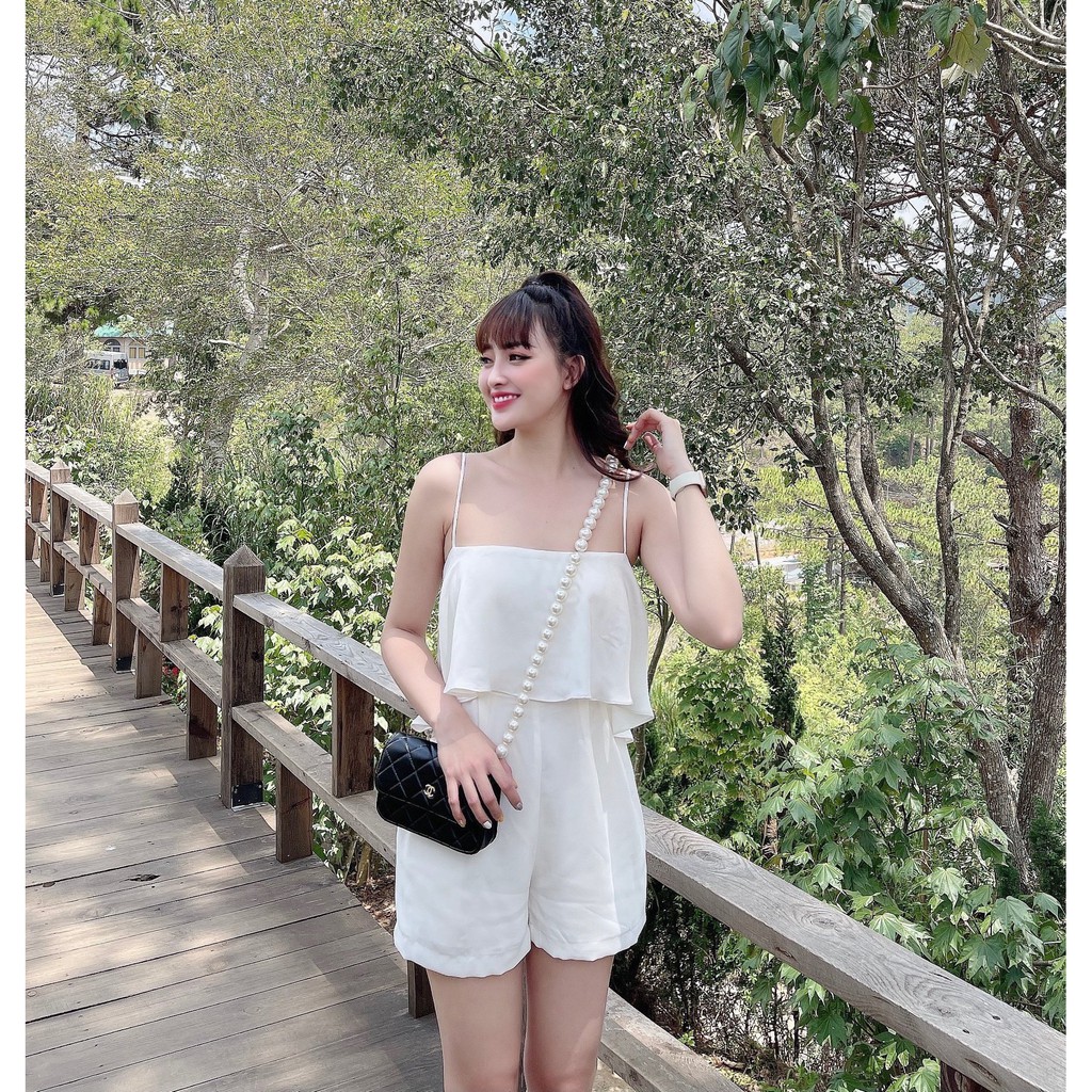 FEMEI - Jumpsuit 2 dây ngắn HYMC002