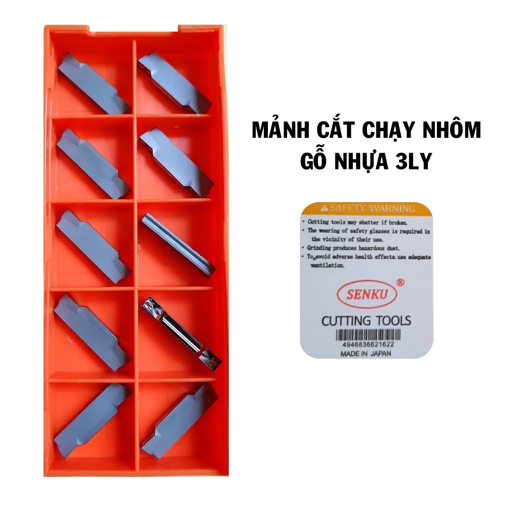 Mảnh chíp cắt 1.5mm-2mm-3mm-4mm cao cấp Nhật Bản chuyên cắt thép inox, nhôm gỗ nhựa