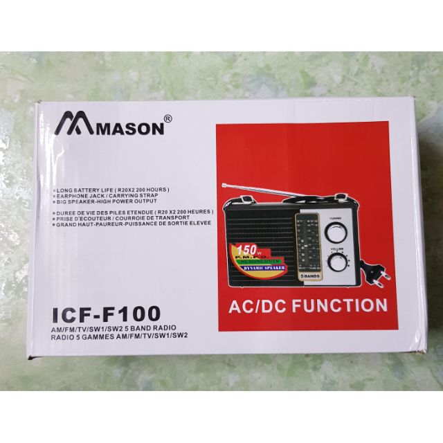 RADIO 5BAND MASON ICF-F100