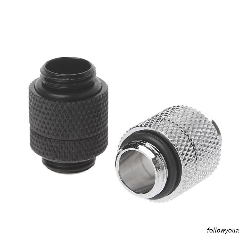 Đầu nối ống nước làm mát máy tính G1/4 xoay 360 độ bằng đồng thau