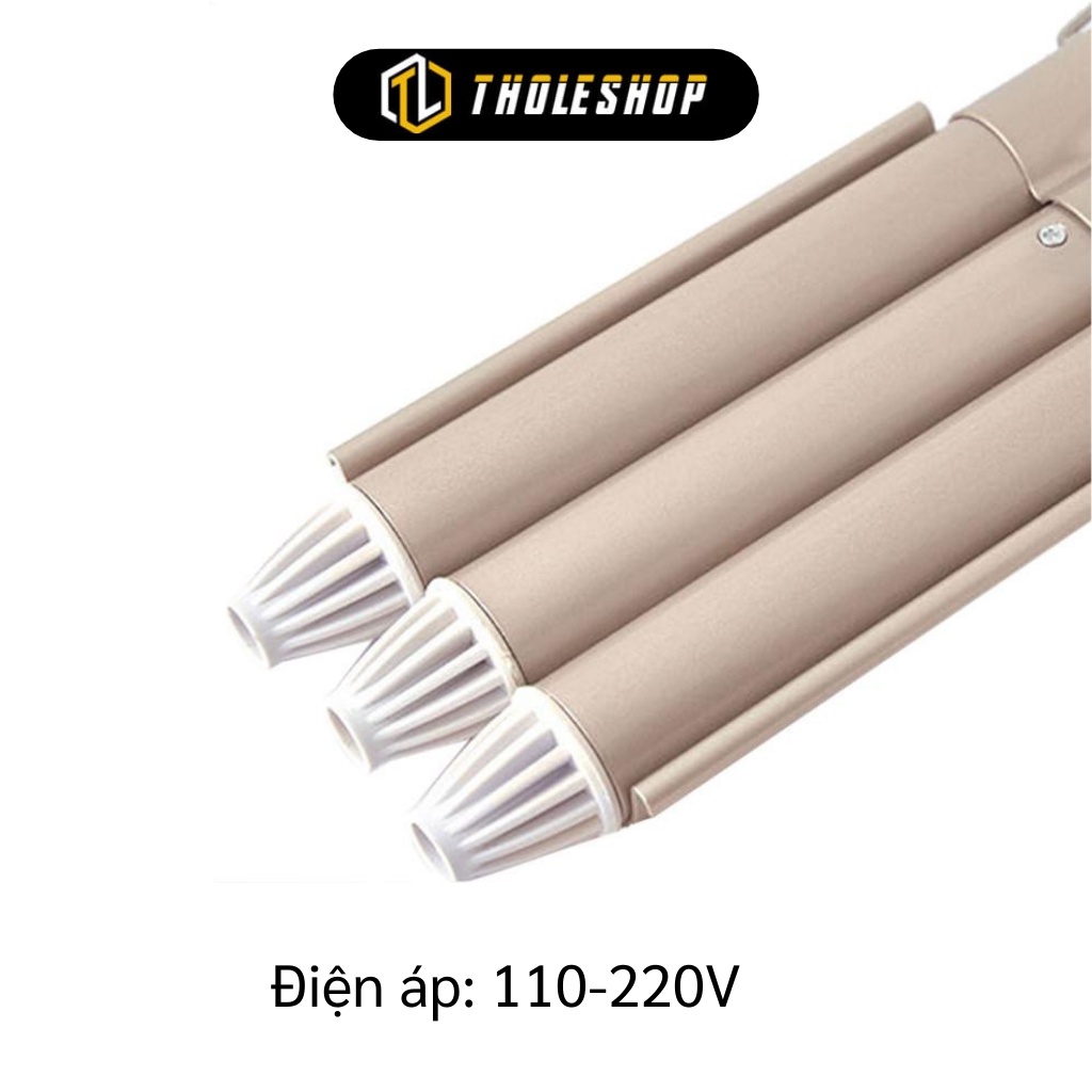 Máy Uốn Tóc - Máy Làm Tóc Xoăn 3 Trục Kemei-1010 Dễ Dàng Và Nhanh Chóng 4355